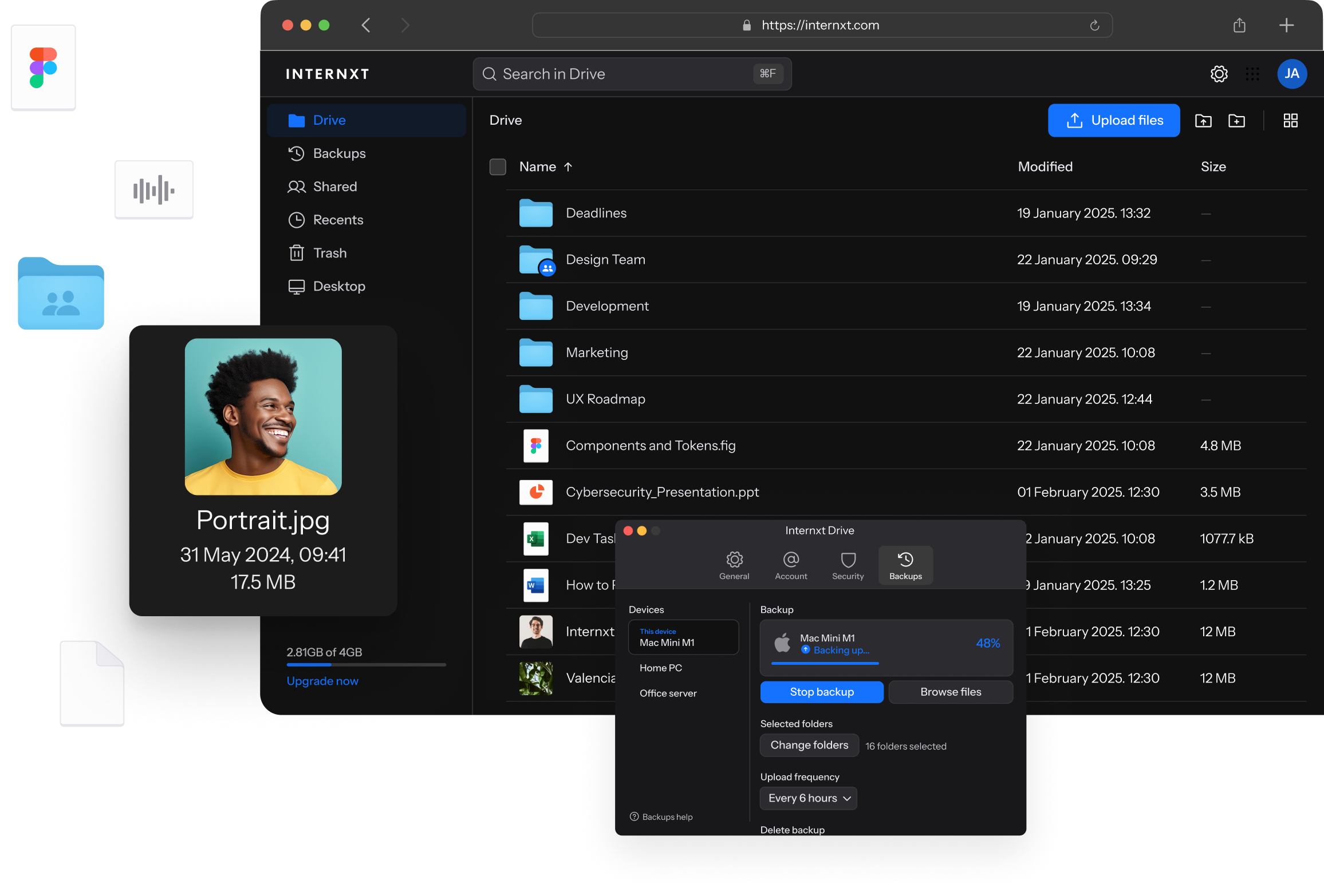 DriveWeb DarkMode image desktop